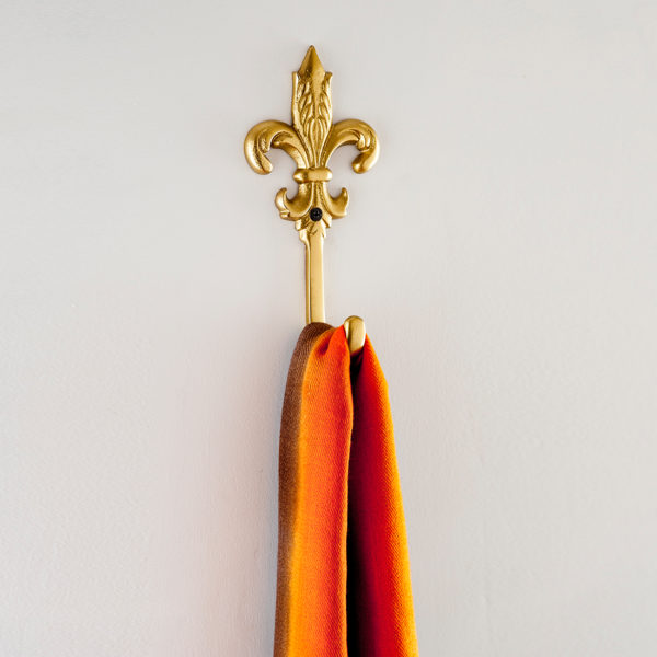 Gold metal wall hook