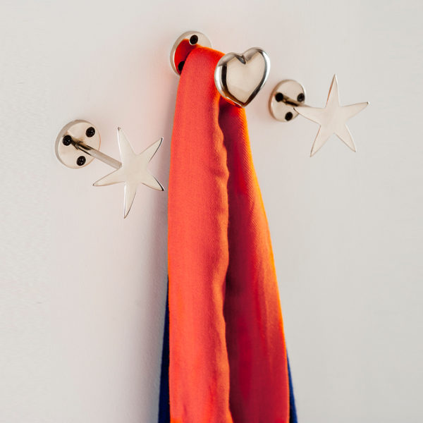 Heart and stars wall hook