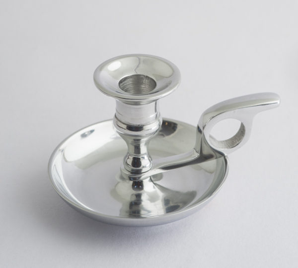 Silver candle holder