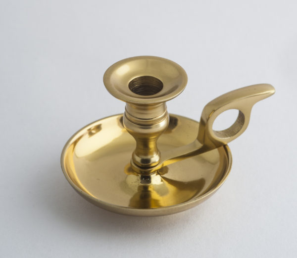 Gold candle holder