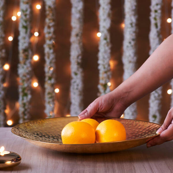 Brass fruit platter online