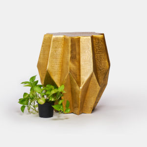 Gold Side Table ToppBrass