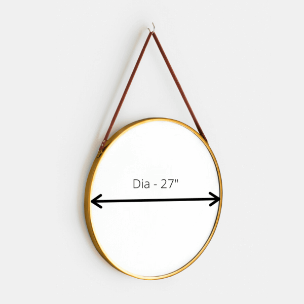 Big Mirror with Leather straps