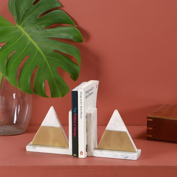 Marble Brass Bookend : Topp Brass