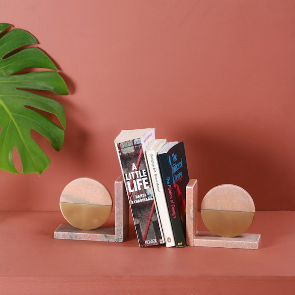 Marble brass bookend : Topp Brass