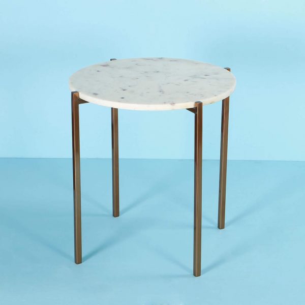 Gold Metal Side Table