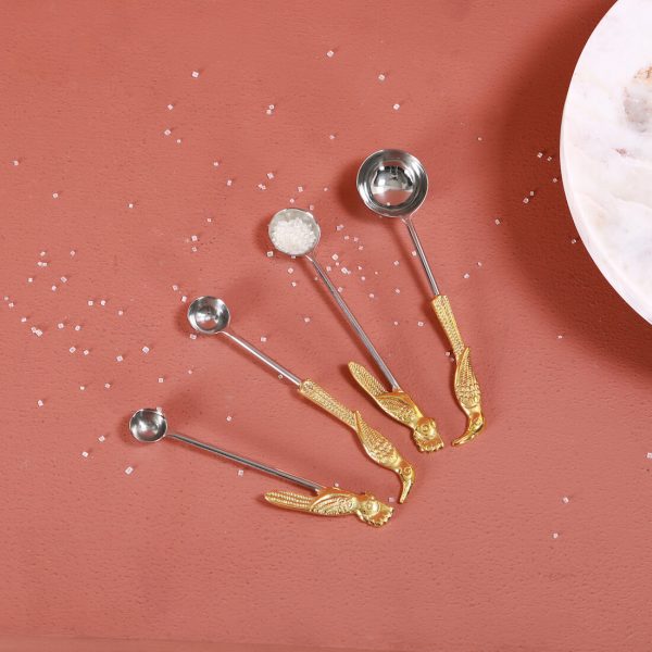 Brass measuring spoon set