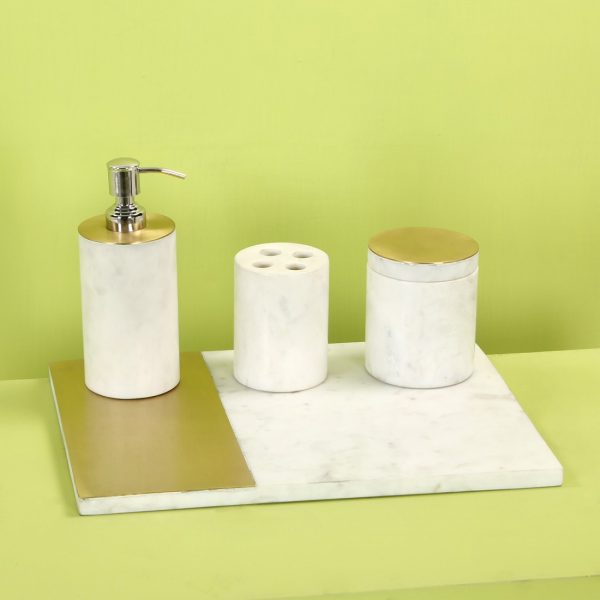 topbrass : brass & marble Bathroom set