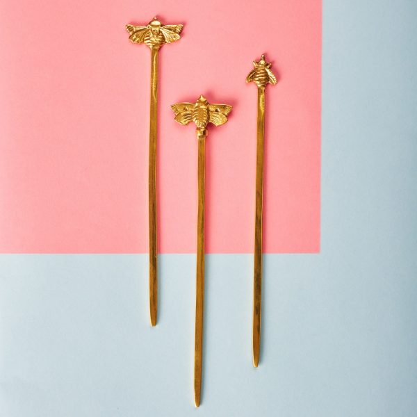 Brass cocktail stirrers