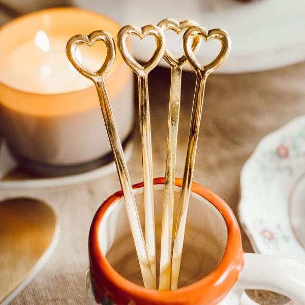 Brass heart stirrers : Topp brass