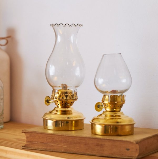 Brass oil lamps